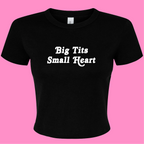 BIG TITS SMALL HEART BABY T-SHIRT