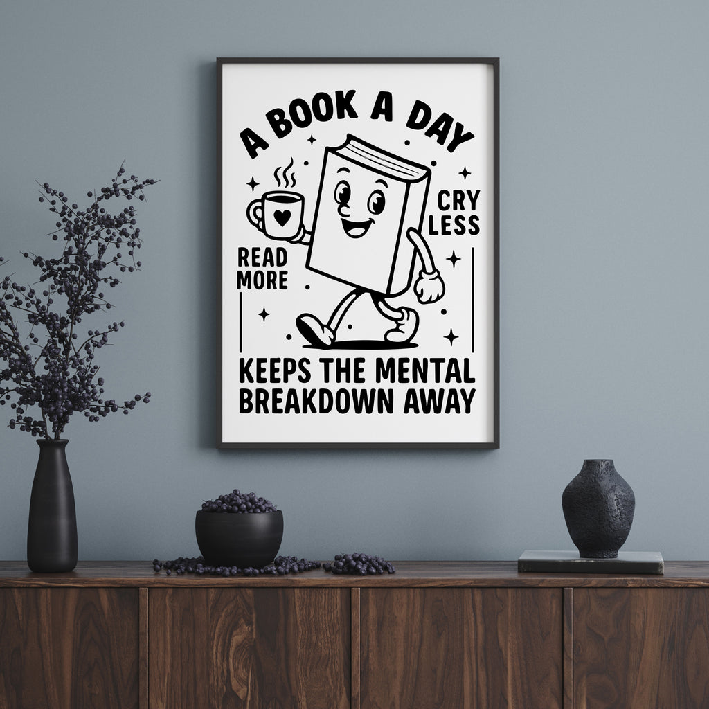 A BOOK A DAY PRINT