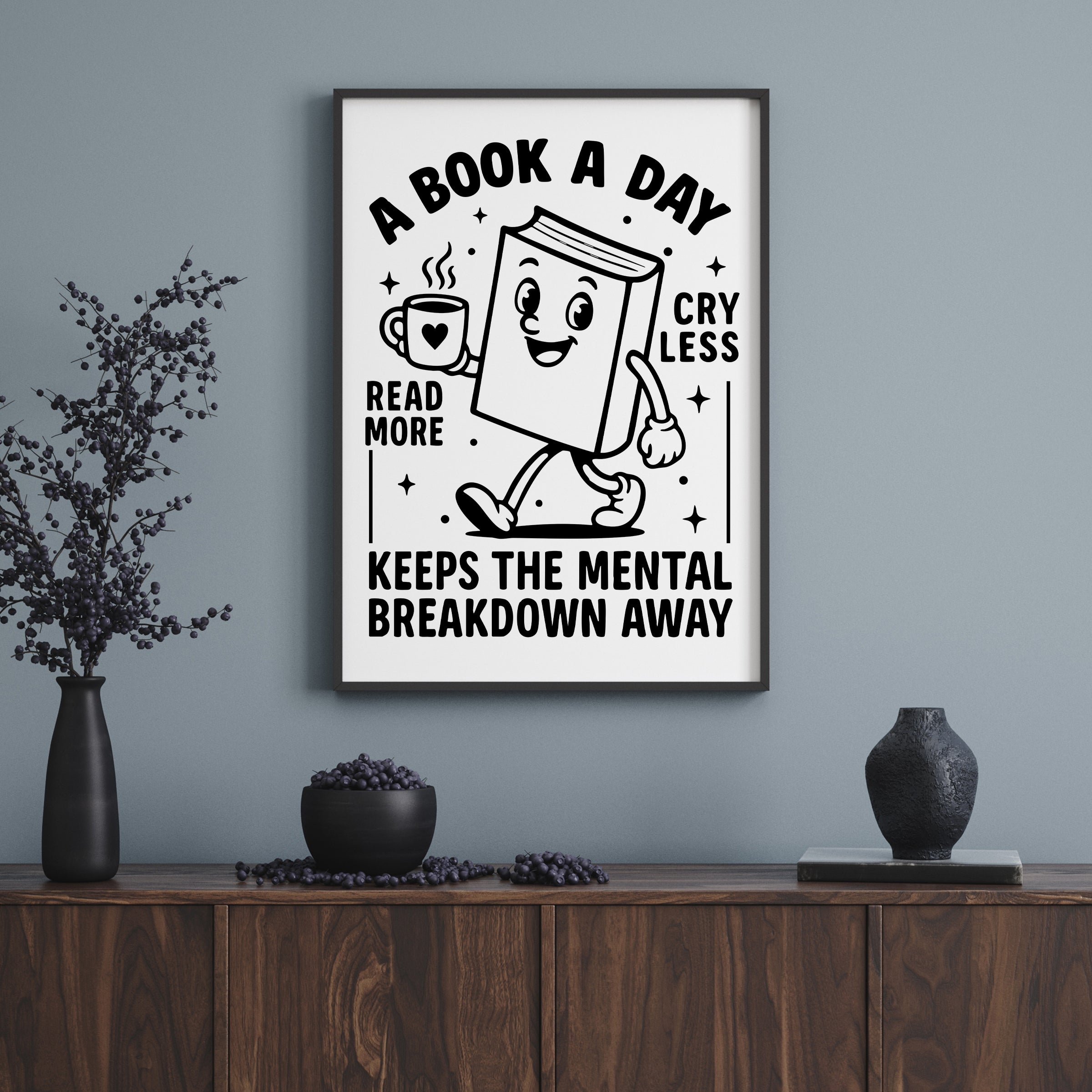 A BOOK A DAY PRINT