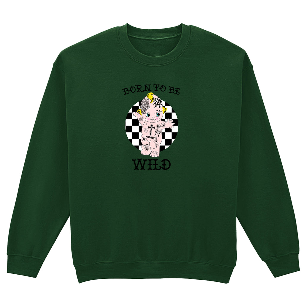 BORN TO BE WILD TATTOO SWEATSHIRT