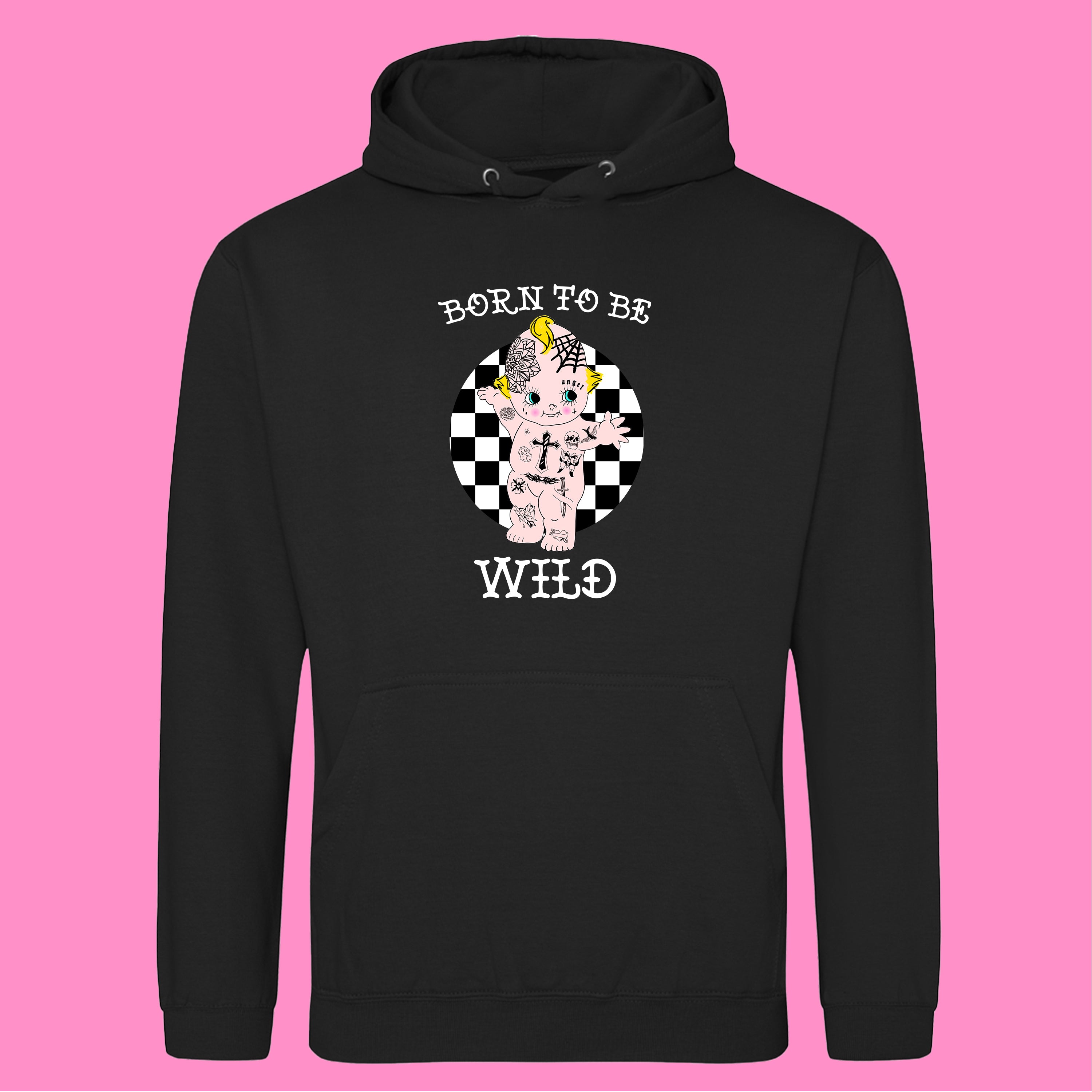 BORN TO BE WILD TATTOO HOODIE