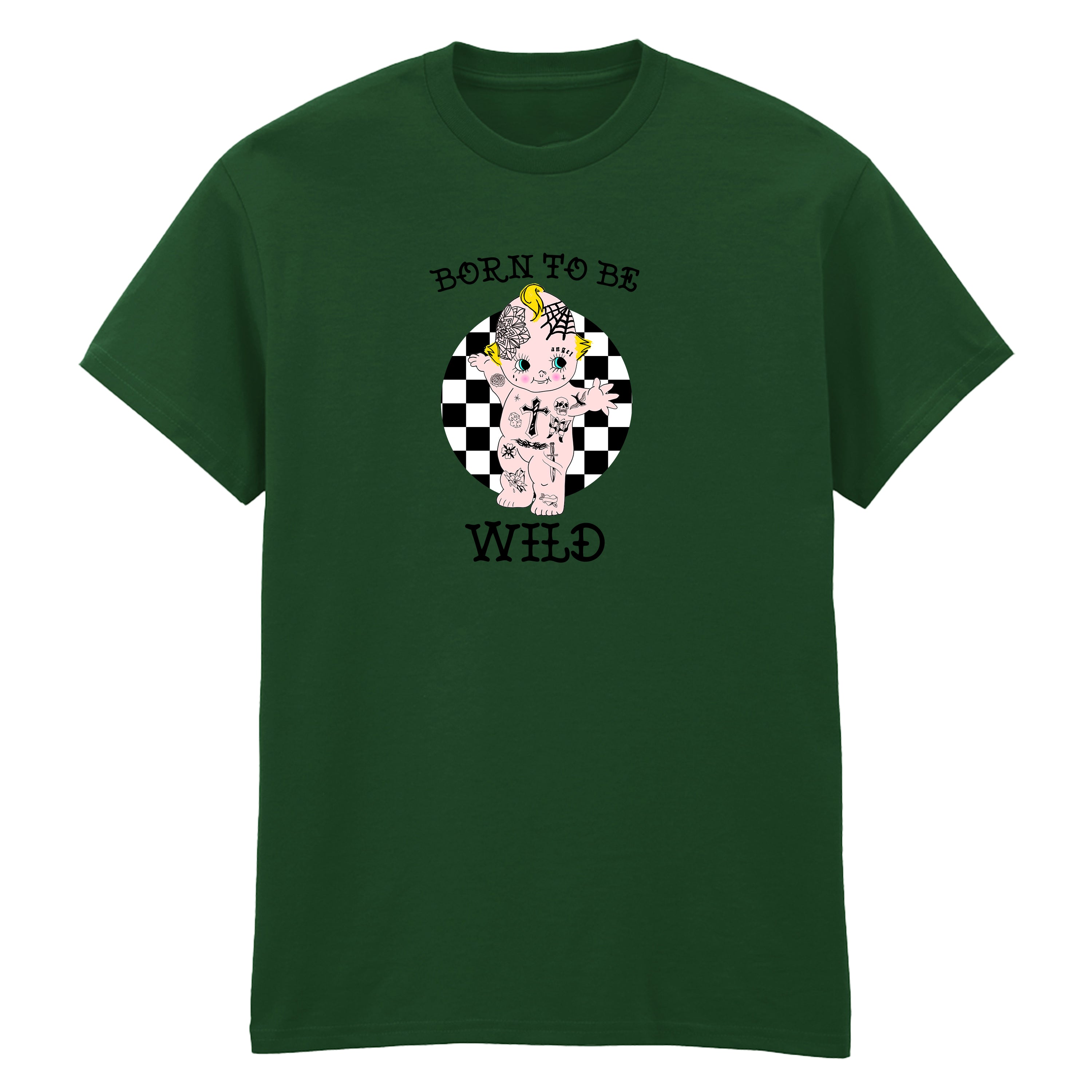 BORN TO BE WILD TATTOO T-SHIRT