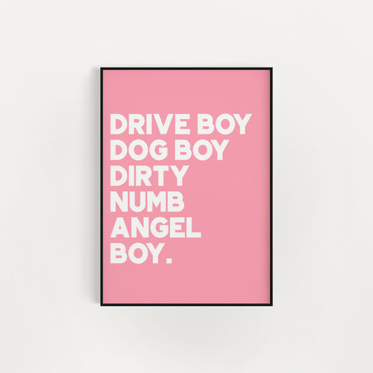 BORN SLIPPY PRINT