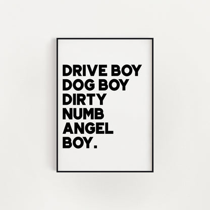 BORN SLIPPY PRINT