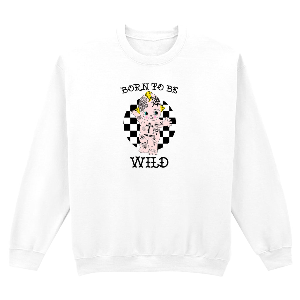 BORN TO BE WILD TATTOO SWEATSHIRT