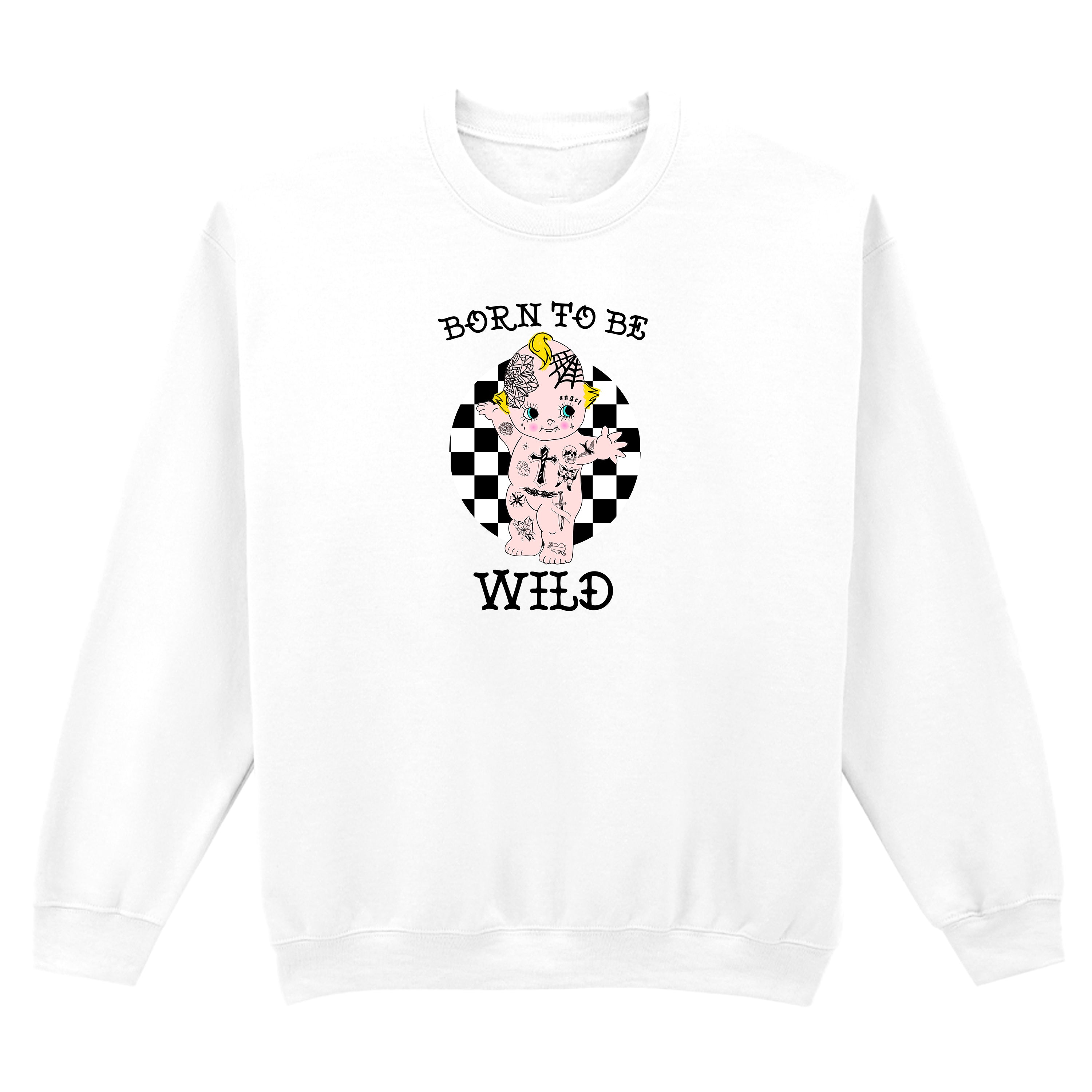 BORN TO BE WILD TATTOO SWEATSHIRT