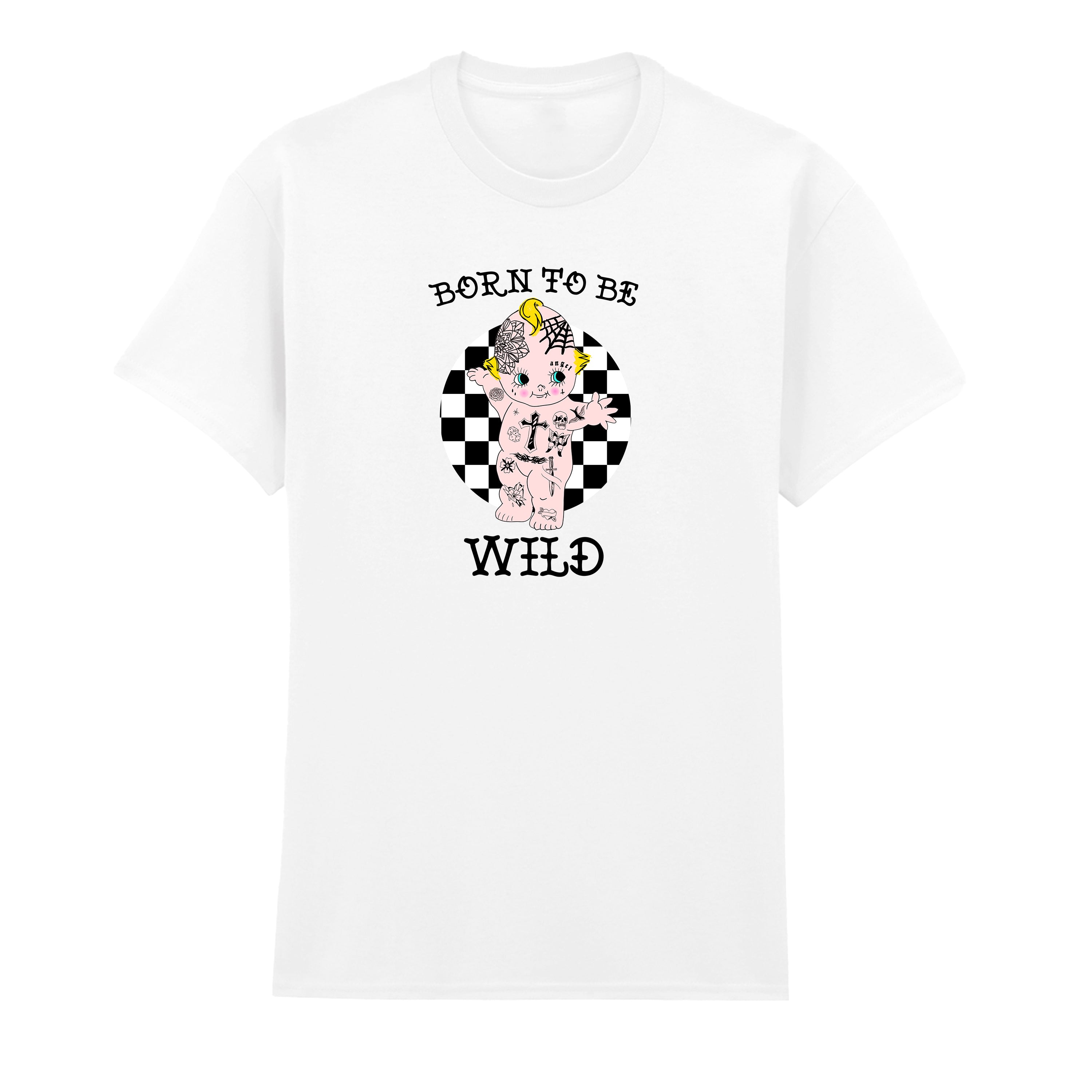 BORN TO BE WILD TATTOO T-SHIRT