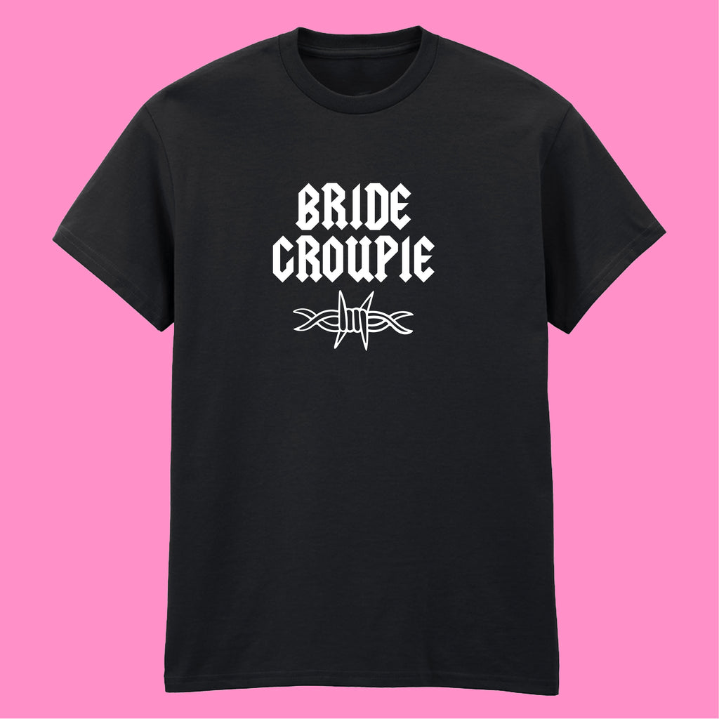 BRIDE GROUPIE BARBED WIRE T-SHIRT