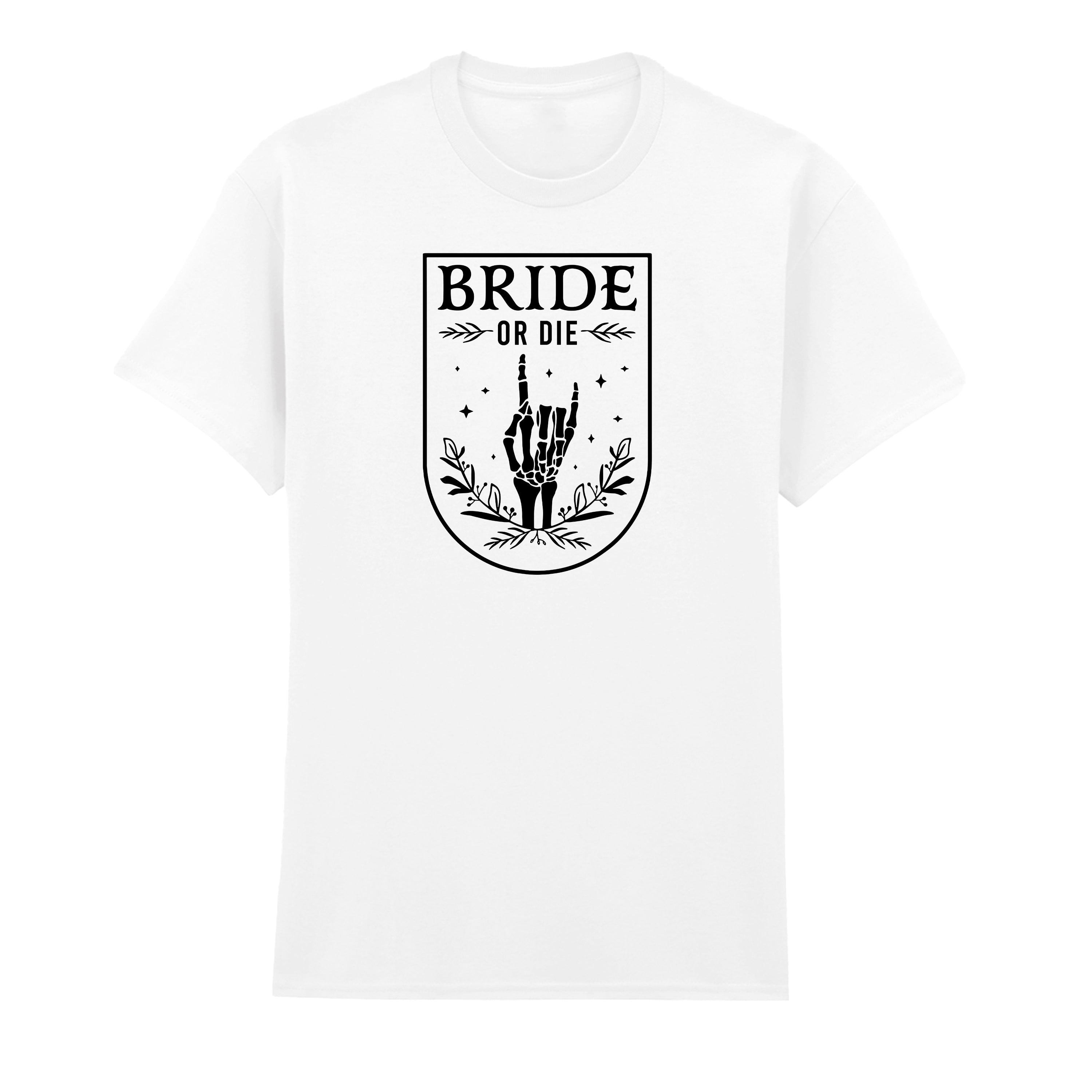 BRIDE OR DIE SKELETON T-SHIRT