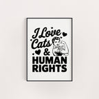 CATS AND HUMAN RIGHTS PRINT