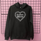 CUSTOM CHAIN HEART HOODIE