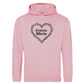CUSTOM CHAIN HEART HOODIE