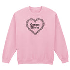 CUSTOM CHAIN HEART SWEATSHIRT