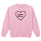 CUSTOM CHAIN HEART SWEATSHIRT