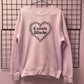 CUSTOM CHAIN HEART SWEATSHIRT