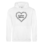 CUSTOM CHAIN HEART HOODIE