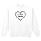 CUSTOM CHAIN HEART SWEATSHIRT
