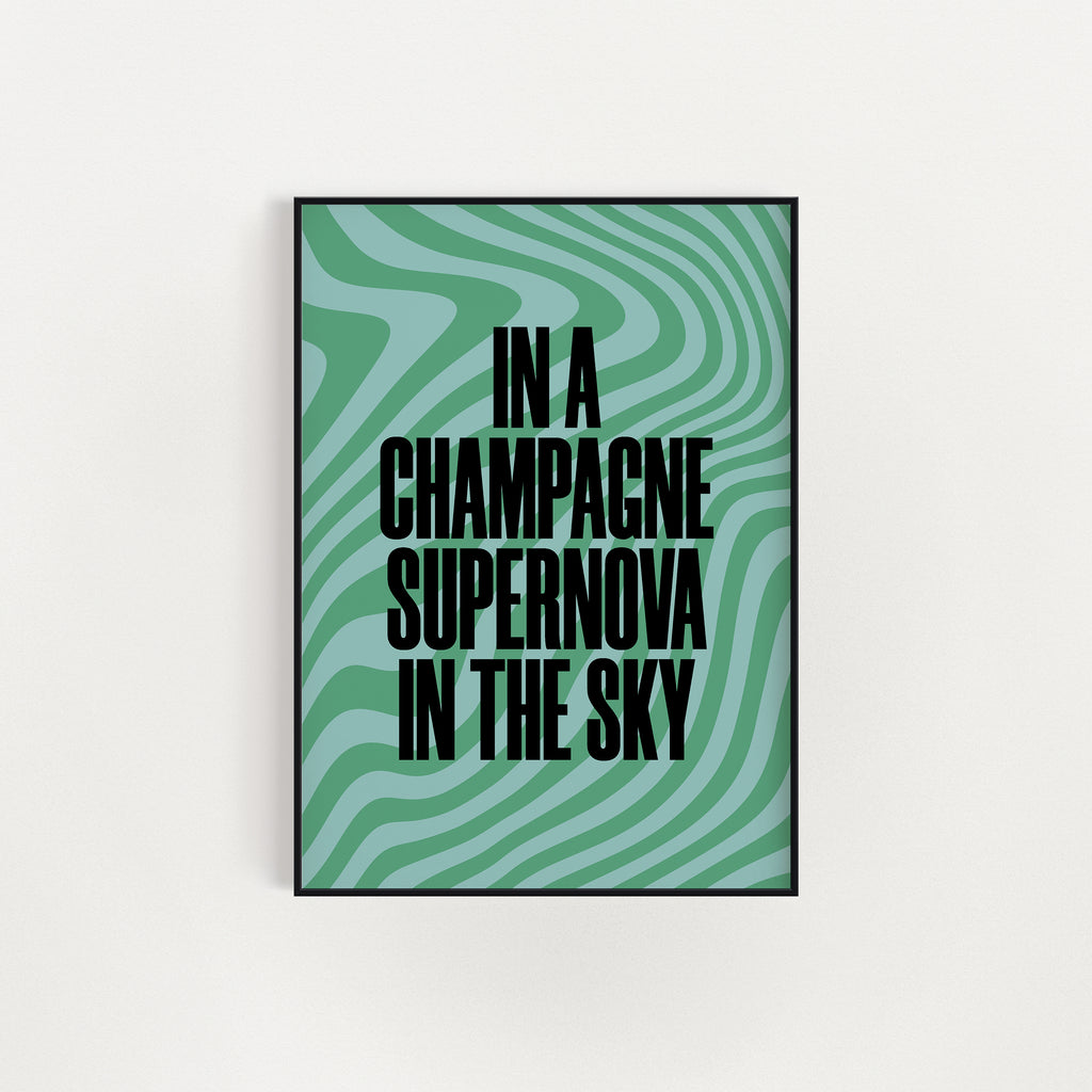CHAMPAGNE SUPERNOVA PRINT