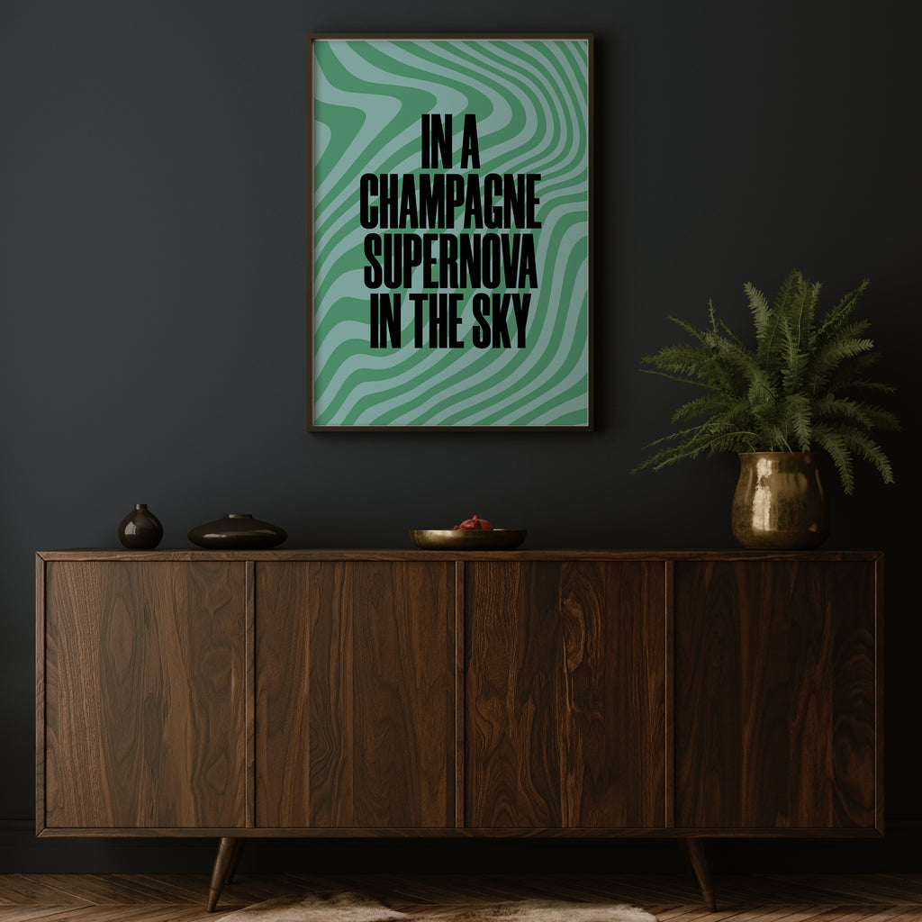 CHAMPAGNE SUPERNOVA PRINT