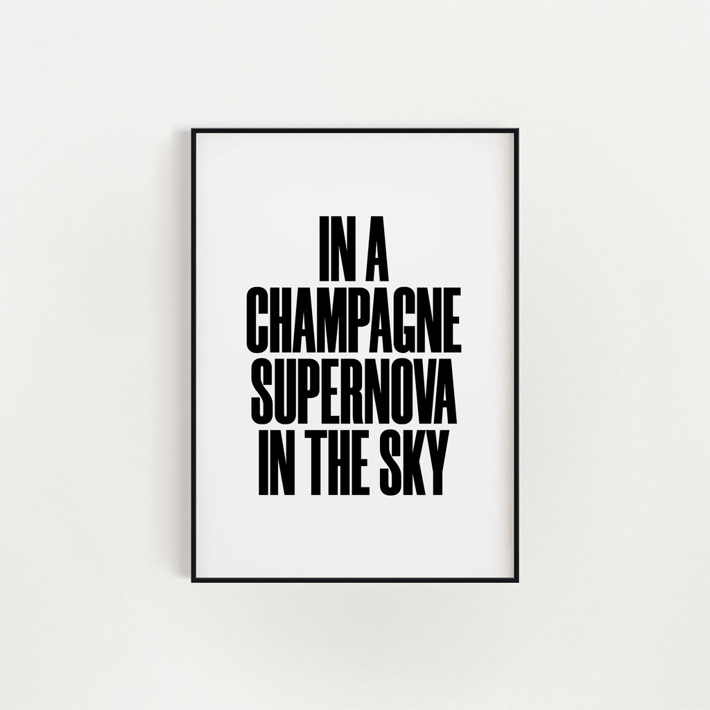CHAMPAGNE SUPERNOVA PRINT