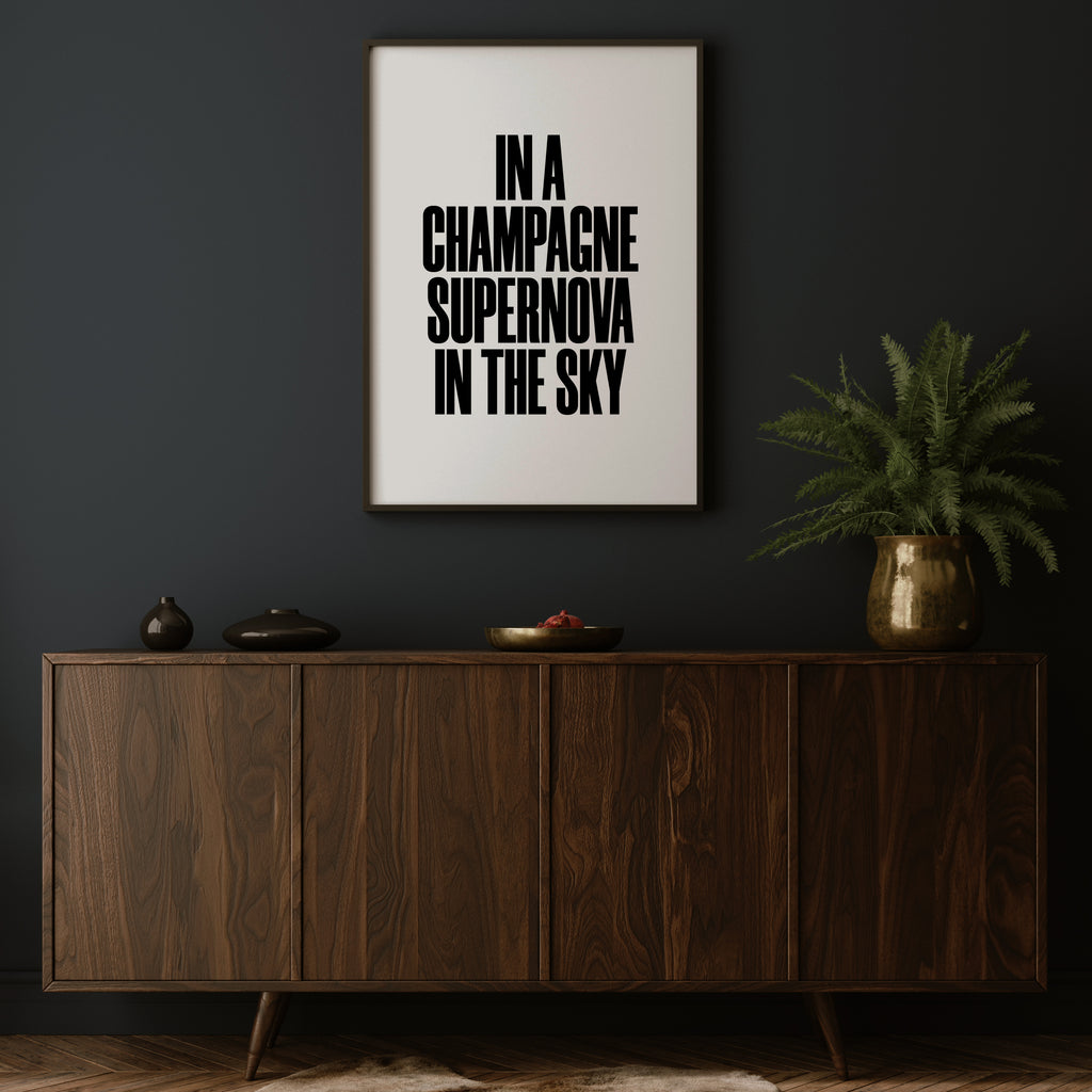 CHAMPAGNE SUPERNOVA PRINT