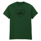 CUSTOM BARBED WIRE HEART T-SHIRT