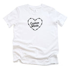 CUSTOM BARBED HEART KIDS T-SHIRT