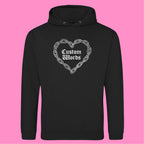 CUSTOM CHAIN HEART HOODIE