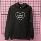 CUSTOM BARBED HEART HOODIE
