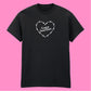 CUSTOM FOOD/DRINK BARBED HEART T-SHIRT