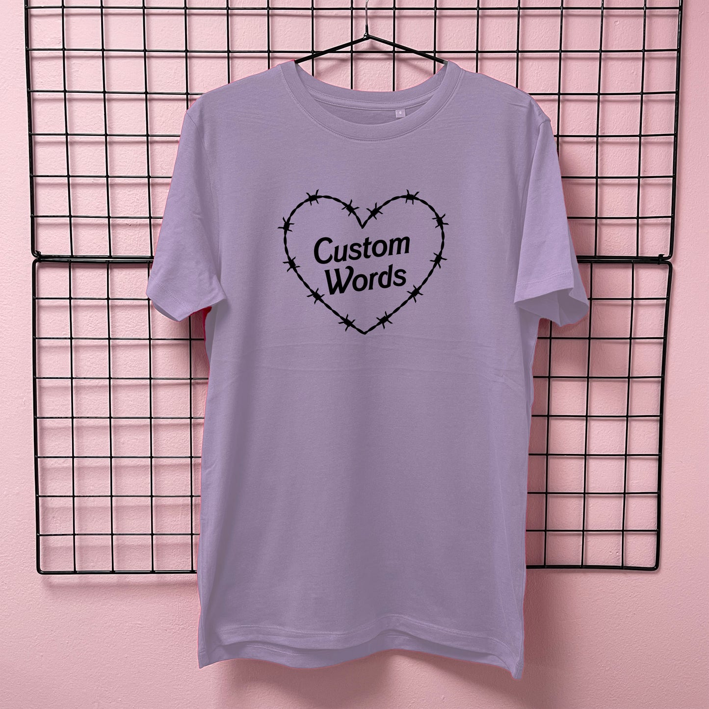 CUSTOM BARBED WIRE HEART T-SHIRT