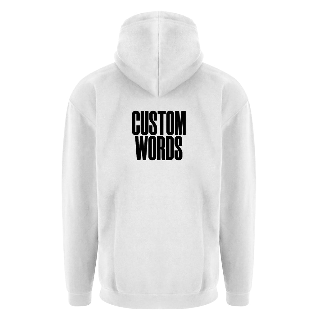 CUSTOM FRONT AND BACK PRINT HOODIE