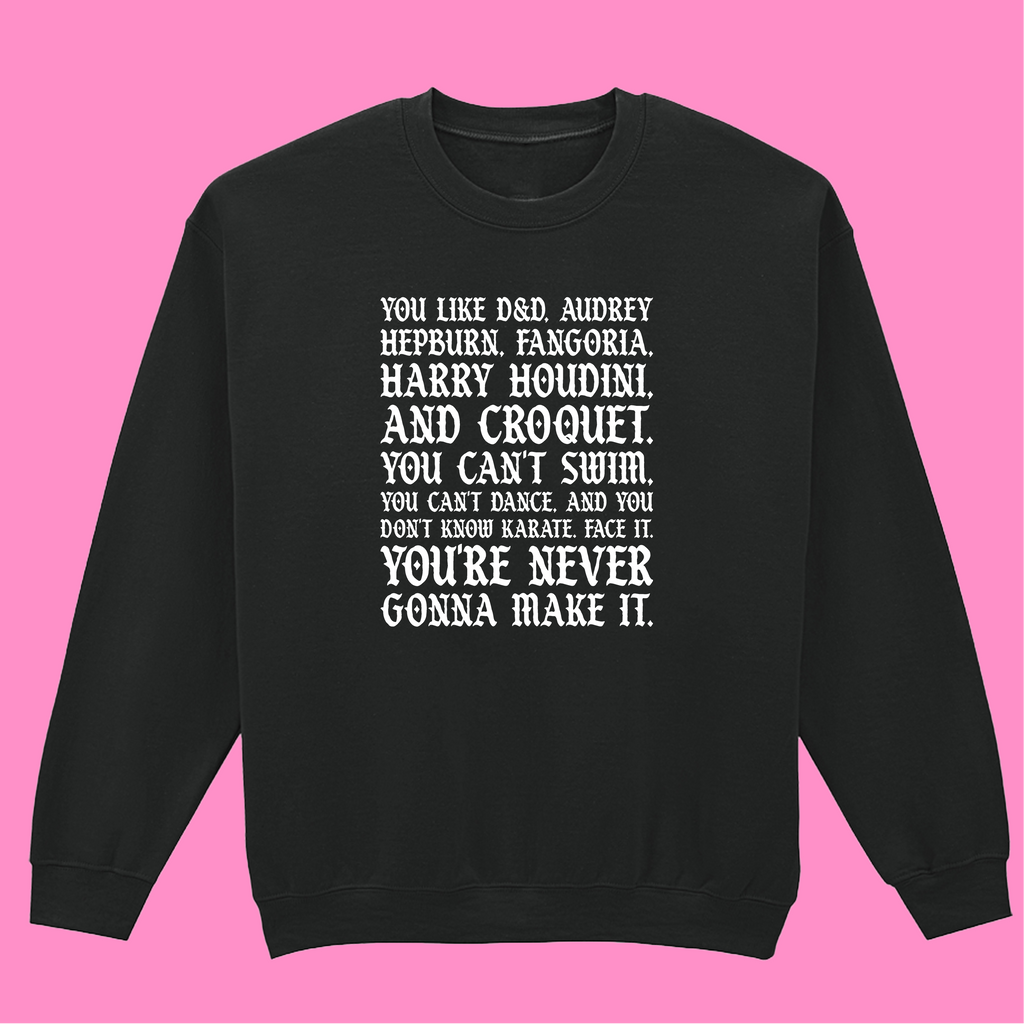 I'M NOT OKAY D&D MY CHEMICAL ROMANCE SWEATSHIRT