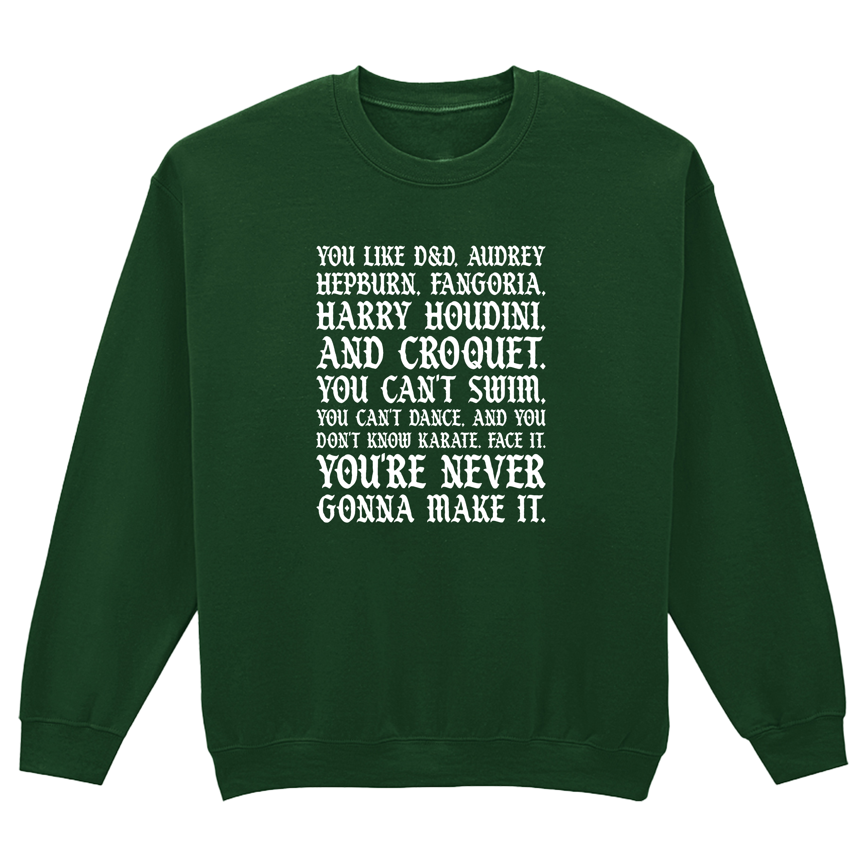 I'M NOT OKAY D&D MY CHEMICAL ROMANCE SWEATSHIRT