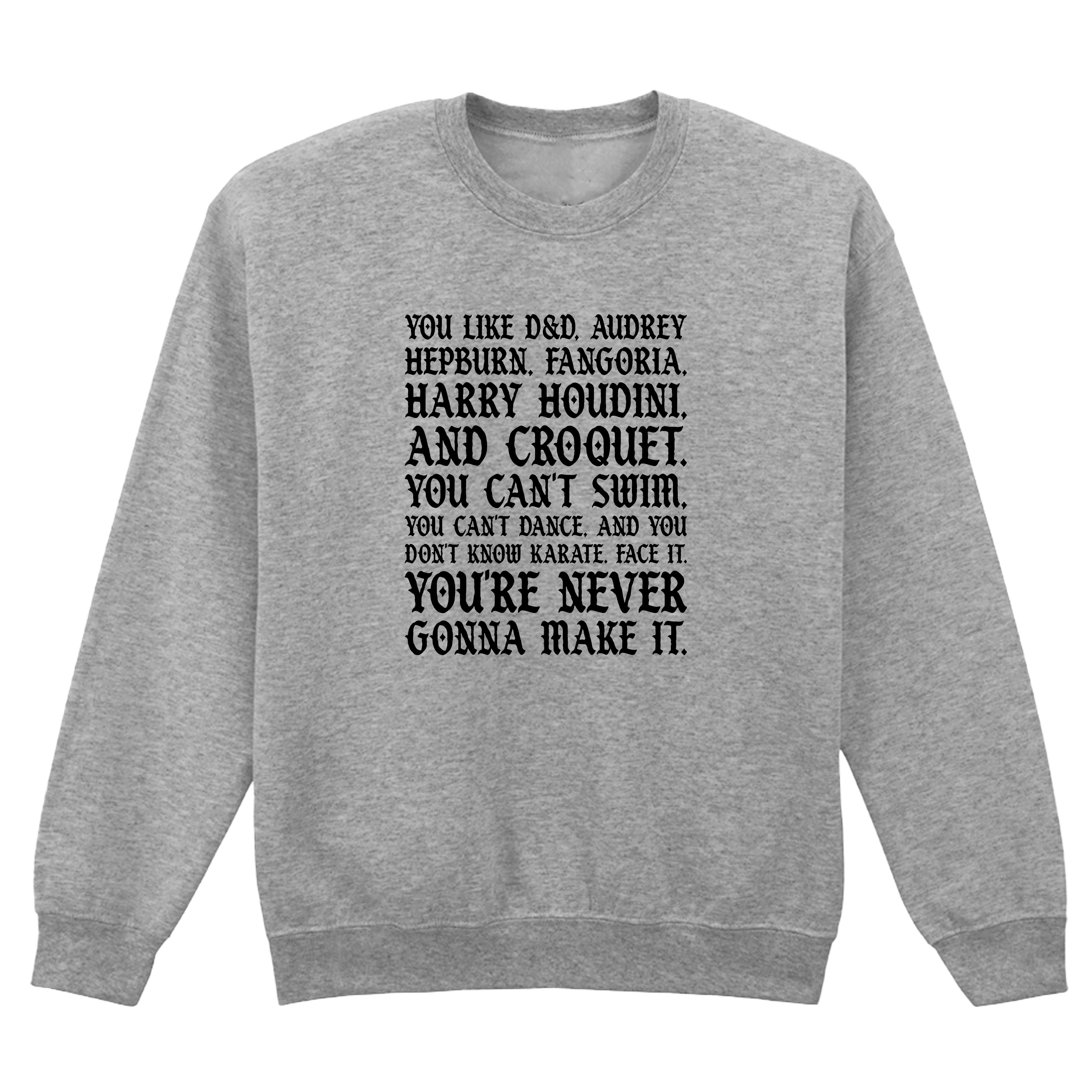I'M NOT OKAY D&D MY CHEMICAL ROMANCE SWEATSHIRT