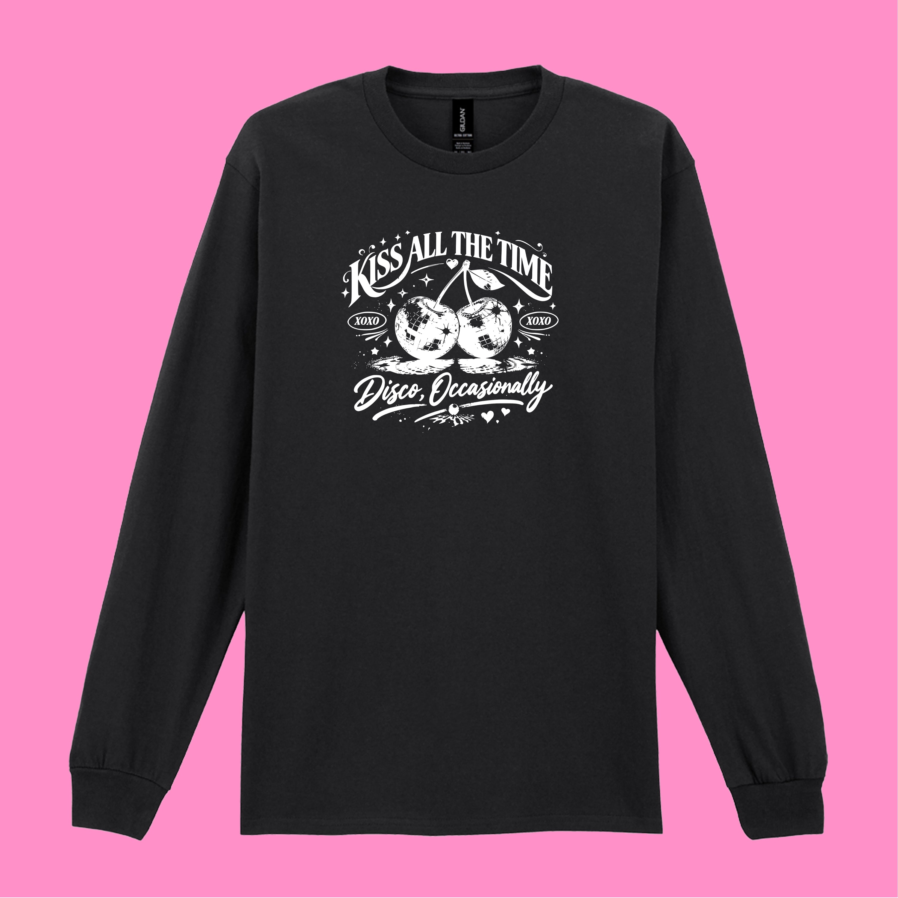 KISS ALL THE TIME LONG SLEEVED T-SHIRT
