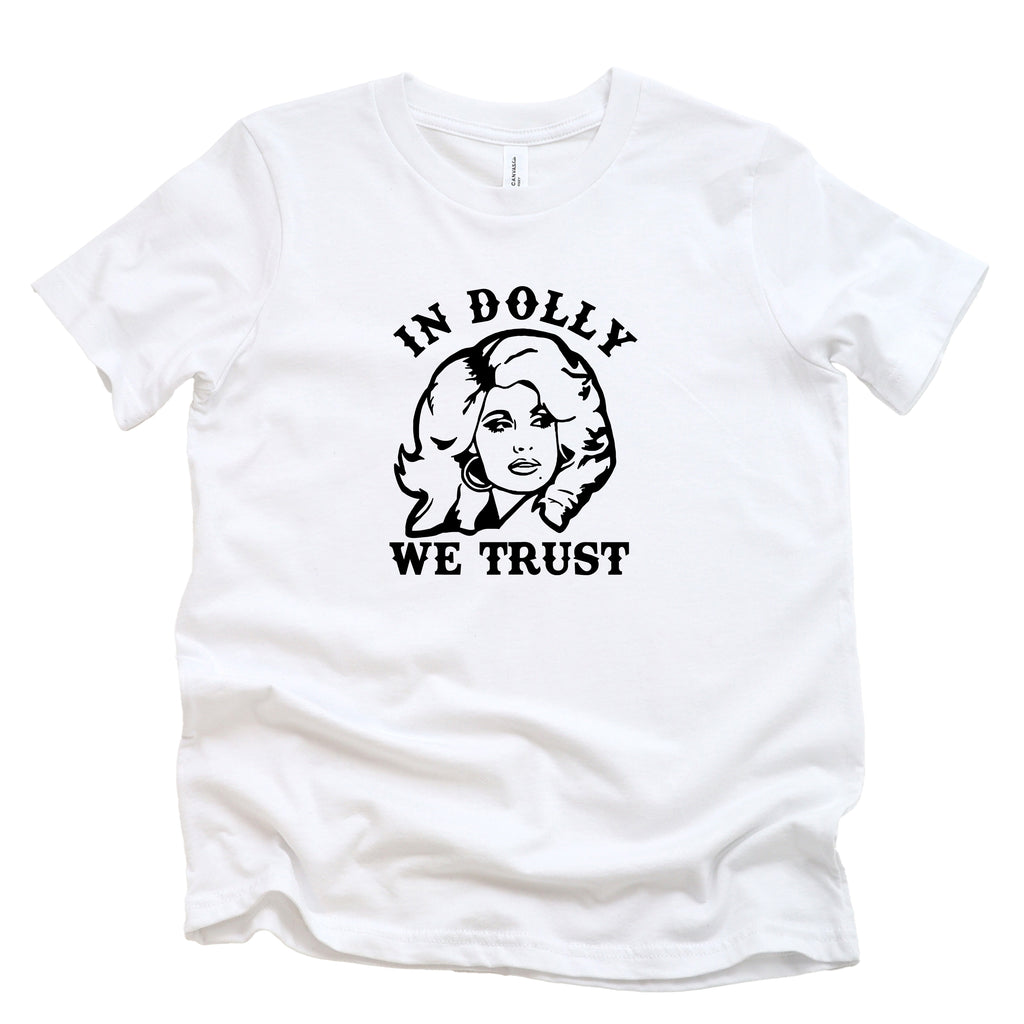 IN DOLLY WE TRUST KIDS T-SHIRT