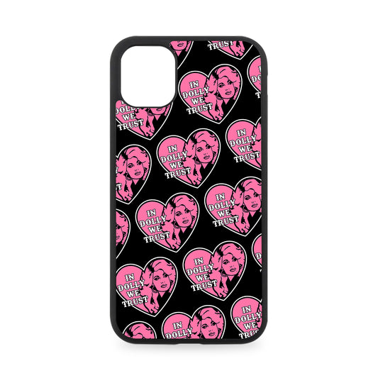 IN DOLLY WE TRUST RUBBER PHONE CASE