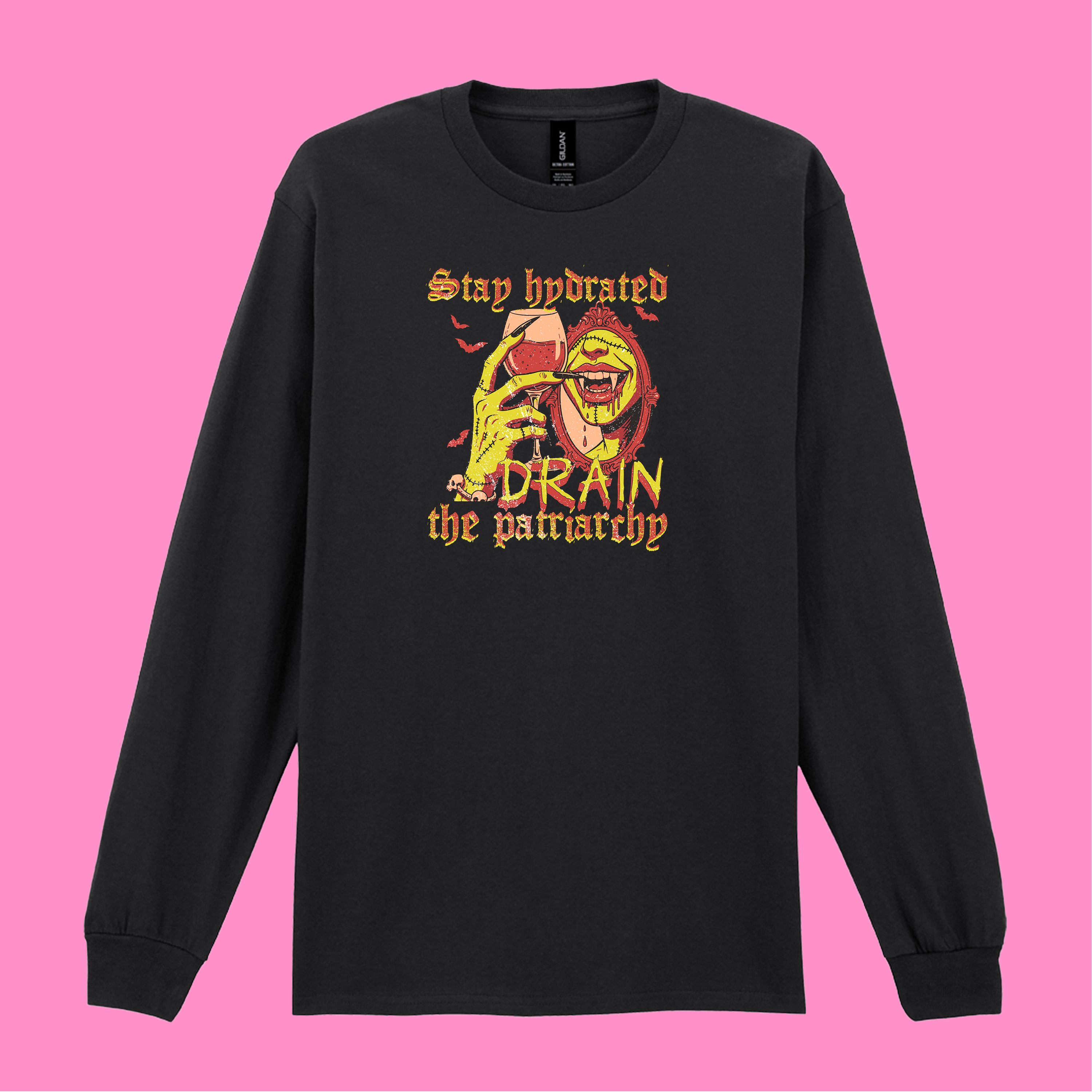 DRAIN THE PATRIARCHY LONG SLEEVED T-SHIRT