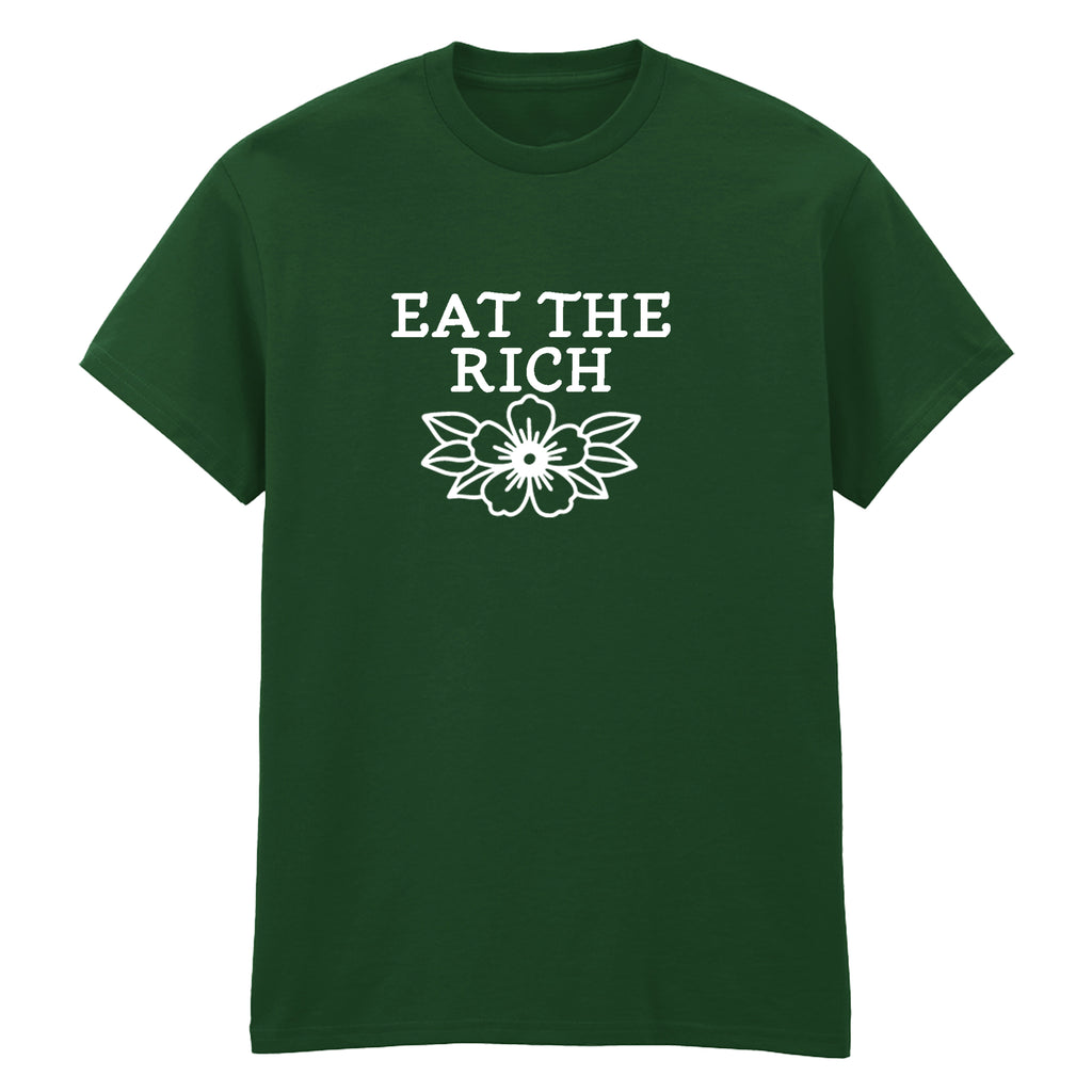 EAT THE RICH FLOWER T-SHIRT