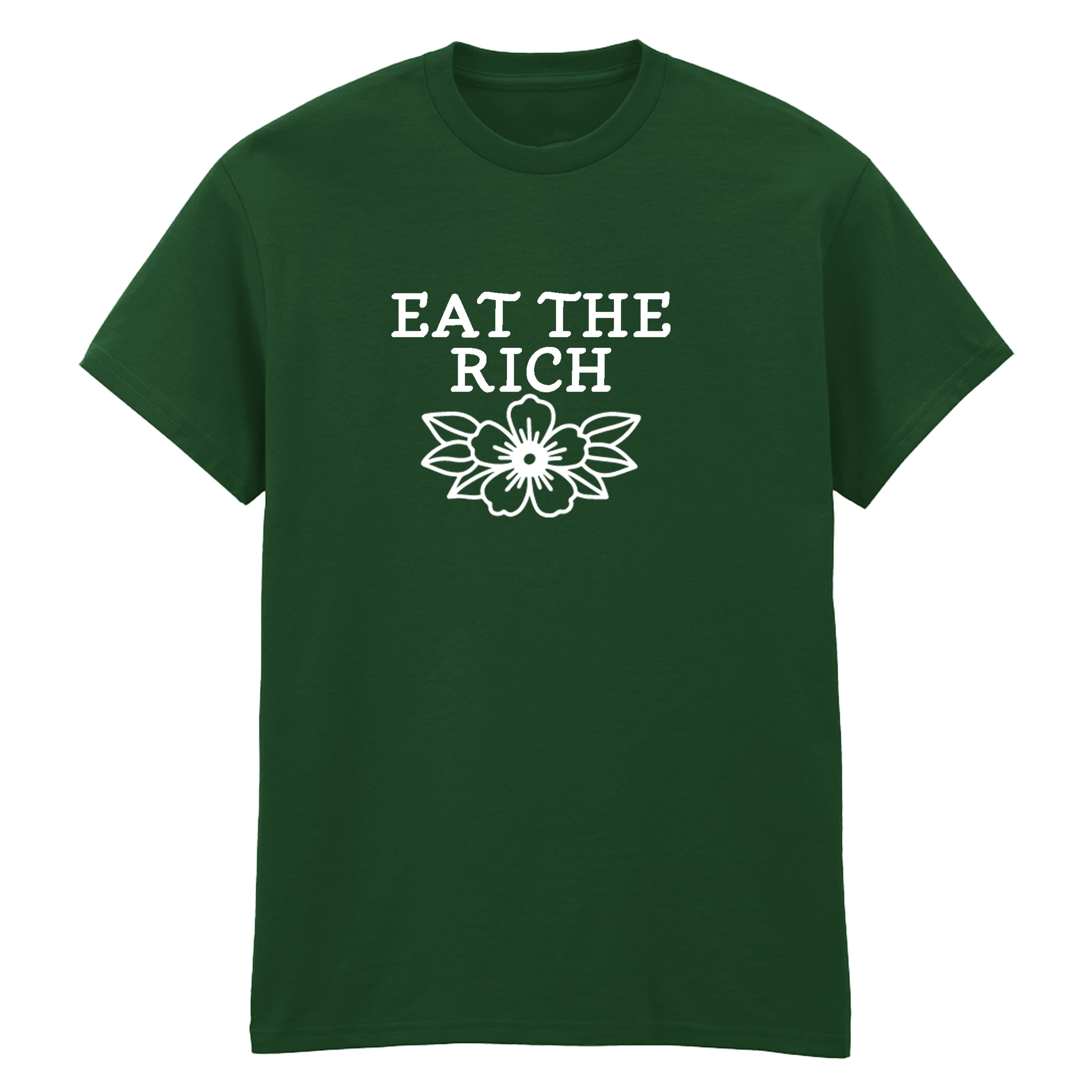 EAT THE RICH FLOWER T-SHIRT