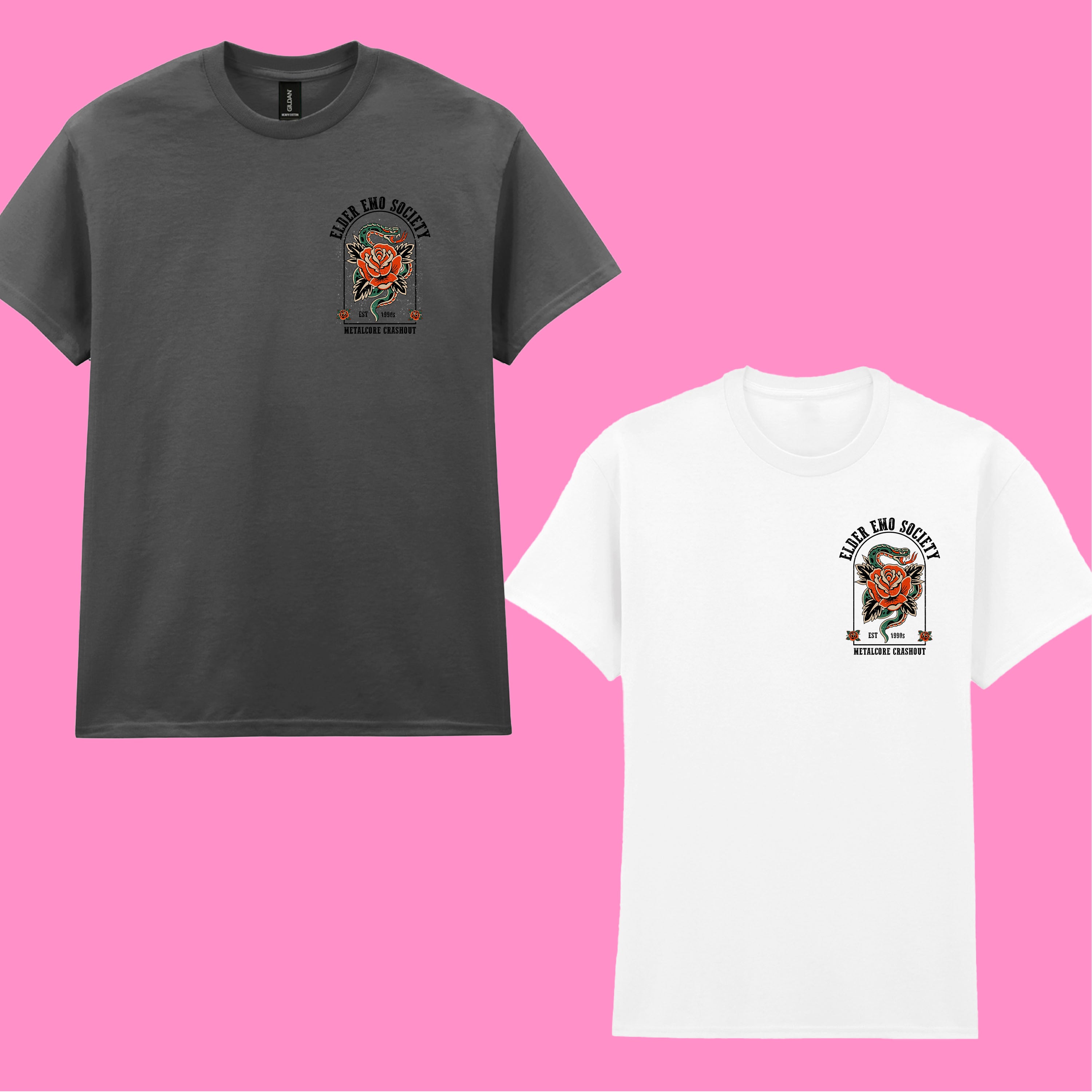 ELDER EMO FRONT AND BACK T-SHIRT