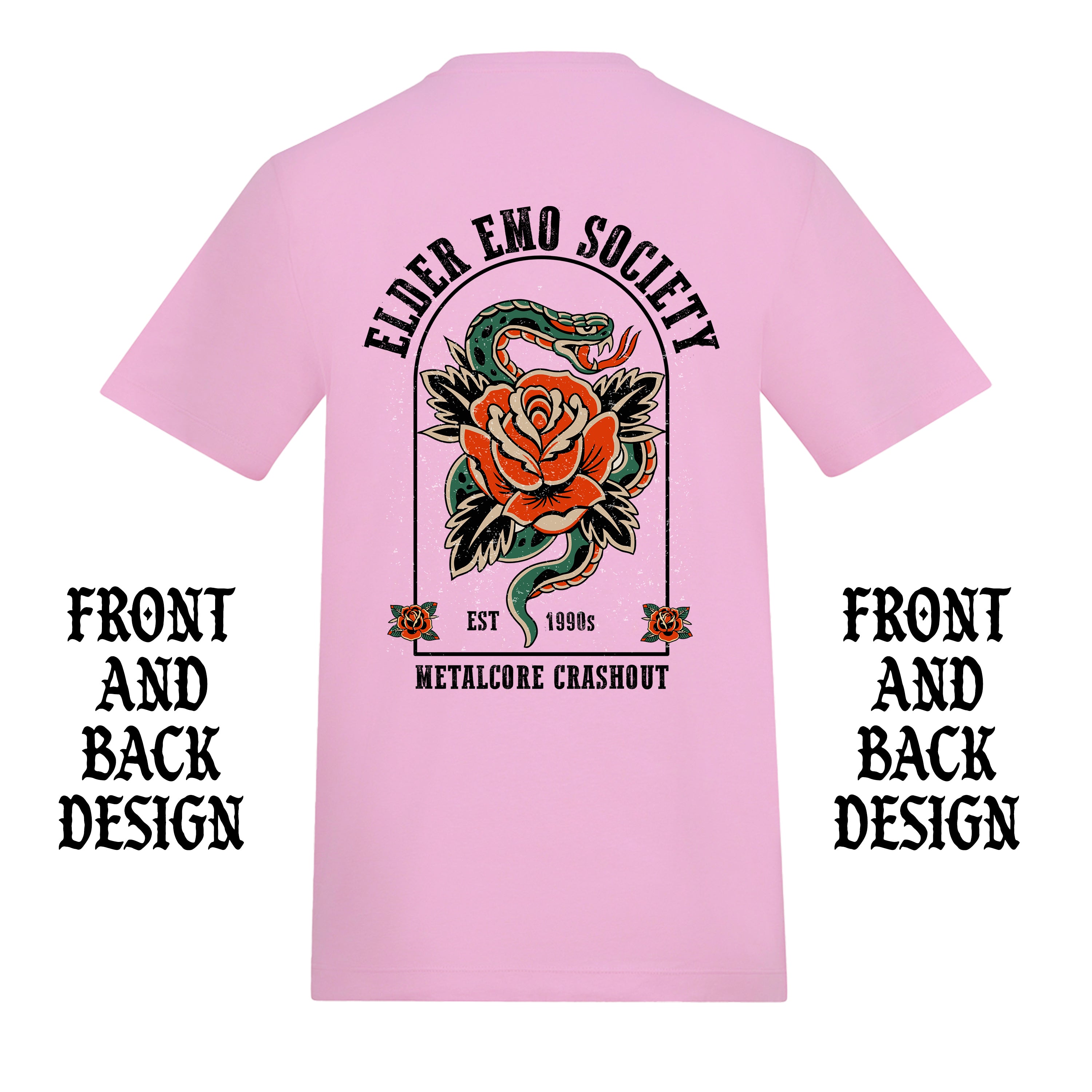 ELDER EMO FRONT AND BACK T-SHIRT