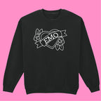 EMO HEART FLOWERS SWEATSHIRT
