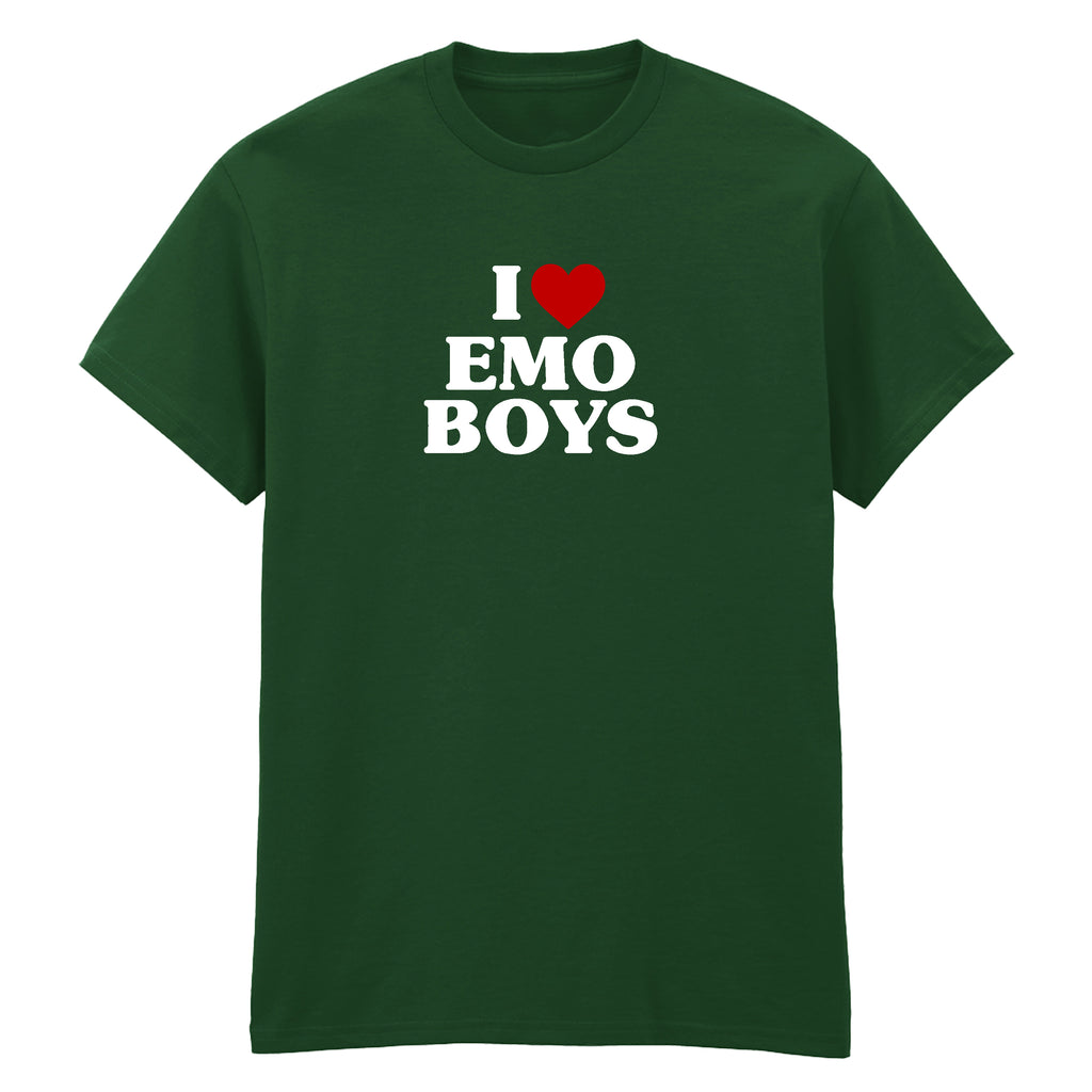 I LOVE EMO BOYS HEART T-SHIRT