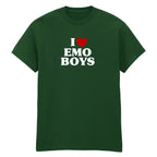 I LOVE EMO BOYS HEART T-SHIRT
