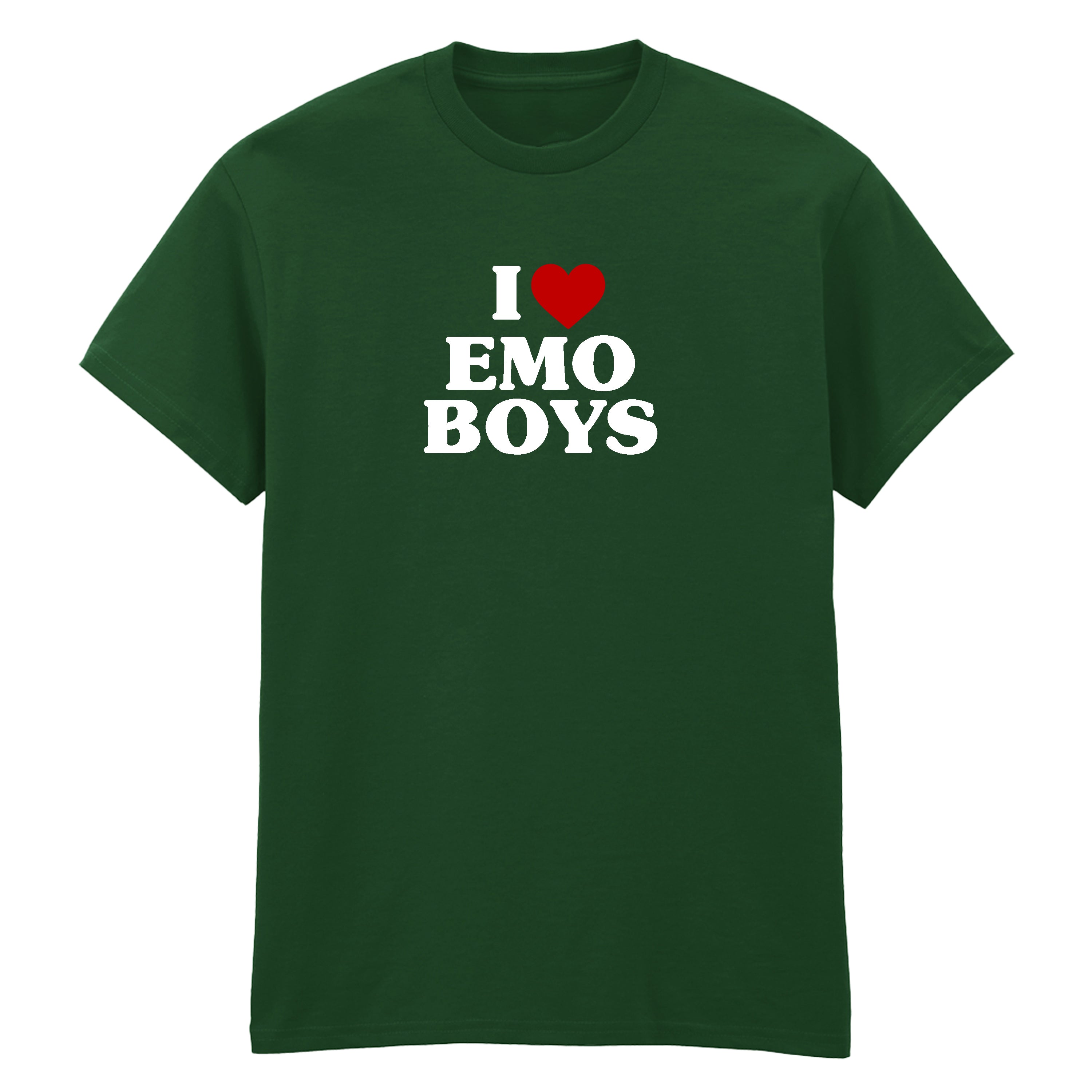 I LOVE EMO BOYS HEART T-SHIRT