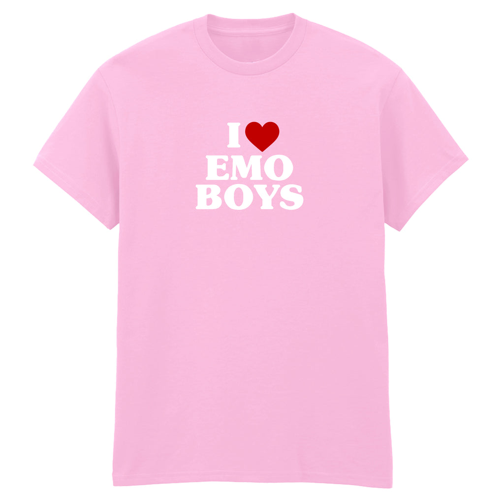 I LOVE EMO BOYS HEART T-SHIRT