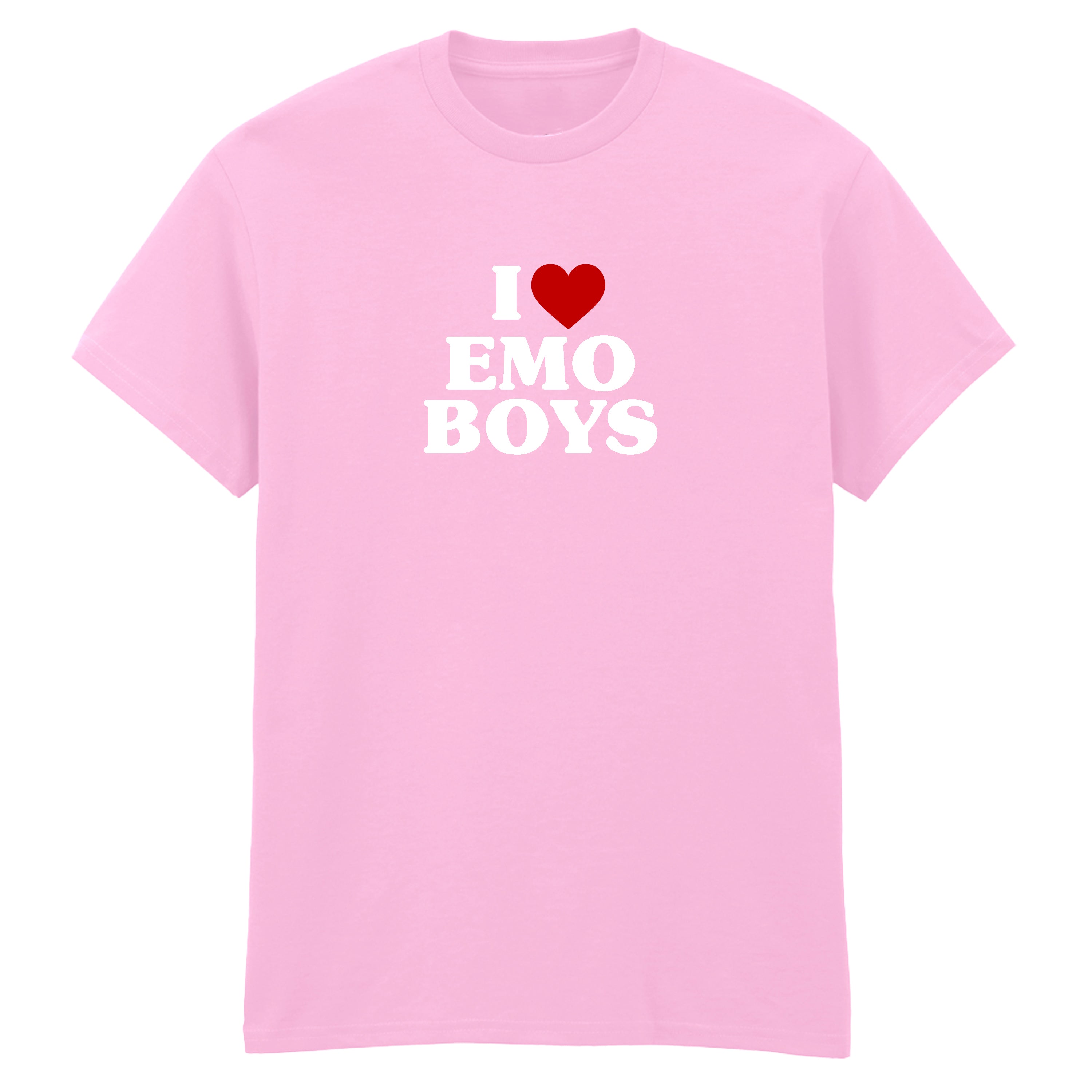 I LOVE EMO BOYS HEART T-SHIRT