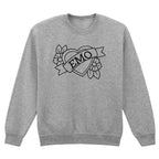 EMO HEART FLOWERS SWEATSHIRT
